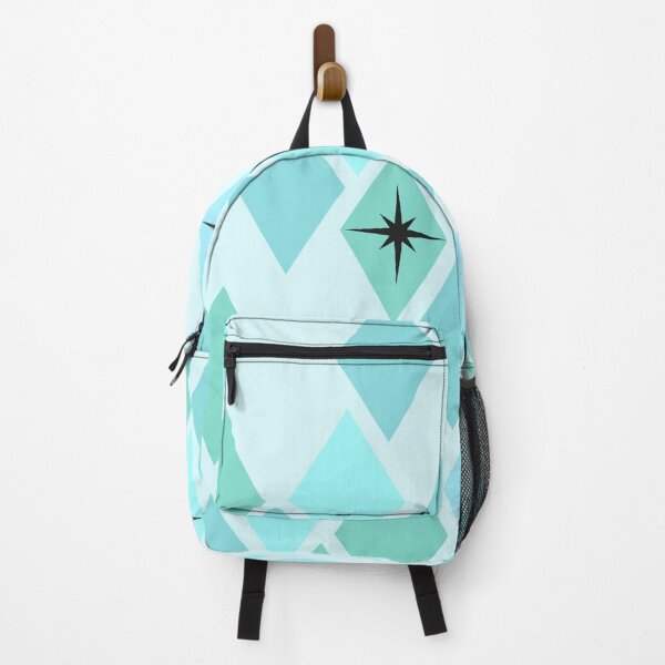 Item preview, Blue Retro Diamond Harlequin Star Pattern designed and sold by Vileprint.