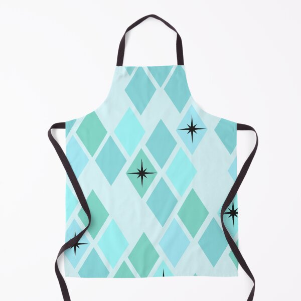 Item preview, Blue Retro Diamond Harlequin Star Pattern designed and sold by Vileprint.