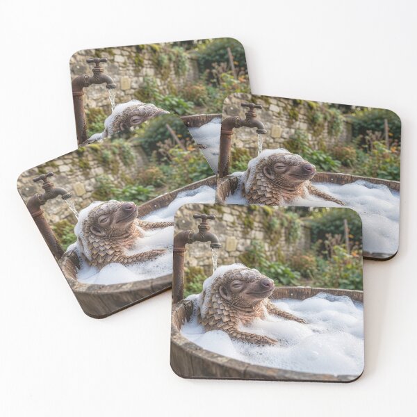 Item preview, Pangolin takes a Bubble Bath in English Garden designed and sold by Tridentulus.