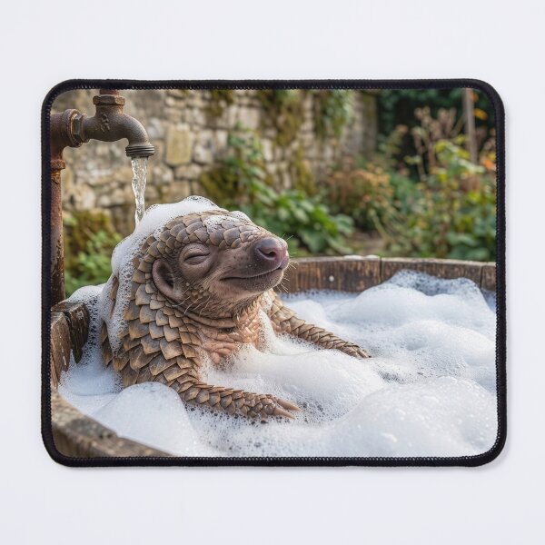 Item preview, Pangolin takes a Bubble Bath in English Garden designed and sold by Tridentulus.