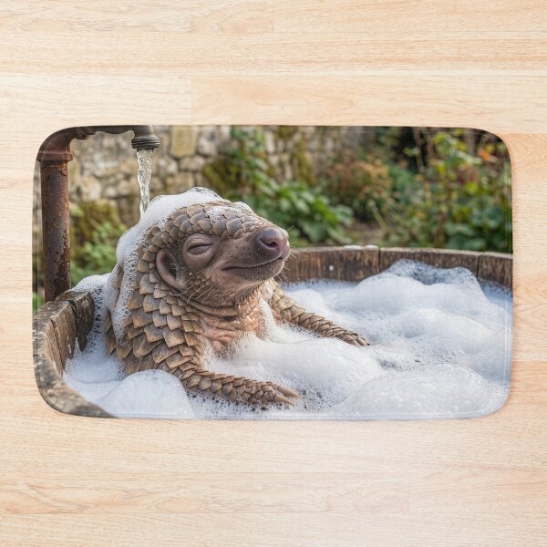 Item preview, Pangolin takes a Bubble Bath in English Garden designed and sold by Tridentulus.