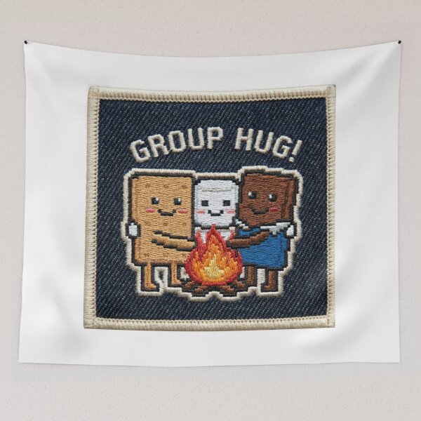 Item preview, S’mores Group Hug Cute Camping T-Shirt designed and sold by TheTSauce.