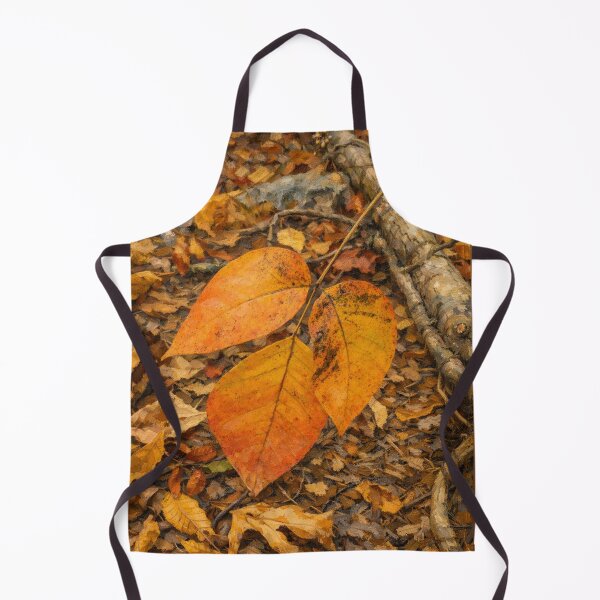 Item preview, Autumn Leaves on the Forest Floor – Warm Fall Oil Painting designed and sold by Blossom-Breeze.
