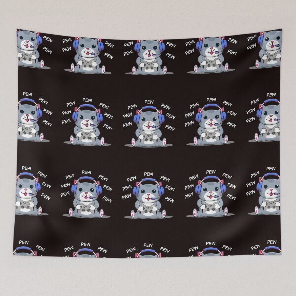 Item preview, Cute Gaming Cat – Pew Pew Gamer Kitty Design designed and sold by medo-shop7.