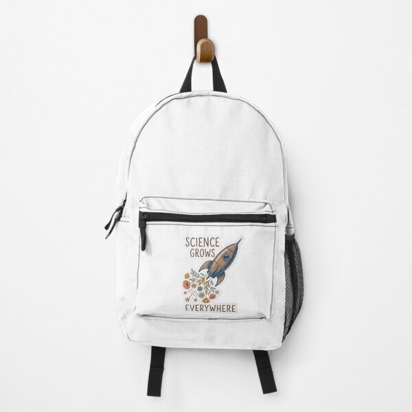 Item preview, Science Grows Everywhere Retro Rocket Flower Sticker designed and sold by Andreza NativeHue Oficial.