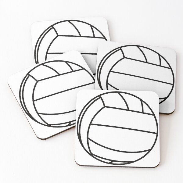 Item preview, Volleyball - Black Transparent Strokes designed and sold by Three Caws Creative.