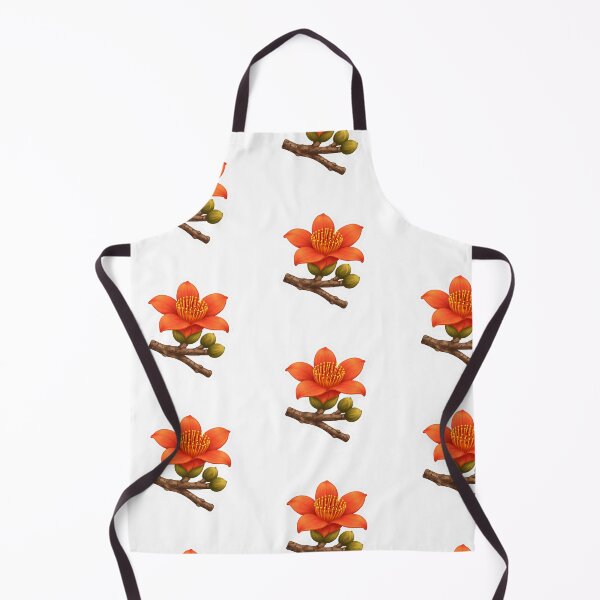 Item preview, Kapok Flower Sticker – Cute Orange Red Cotton Tree Bloom Flat Illustration Botanical Sticker Art designed and sold by Symbol Universe.
