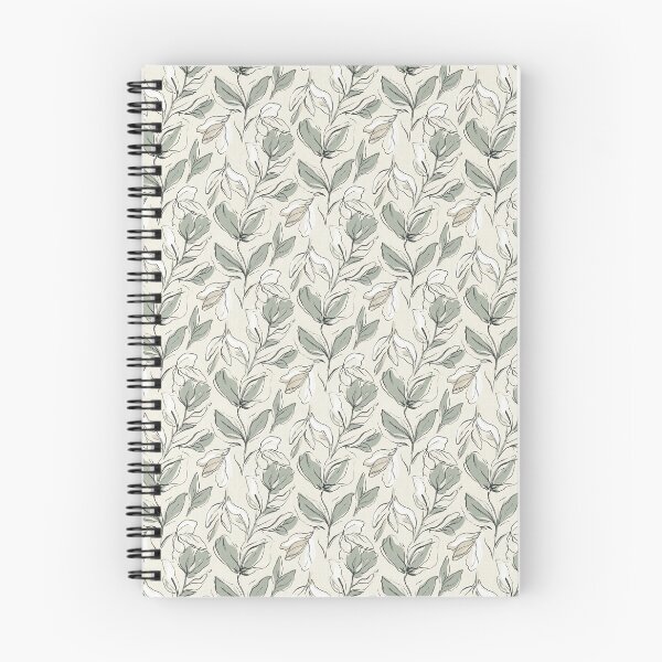 Artikelvorschau, Minimalistisches botanisches Linienkunstmuster in Salbeigrün: Modernes organisches Design entworfen und verkauft von A1DesignMinimal.
