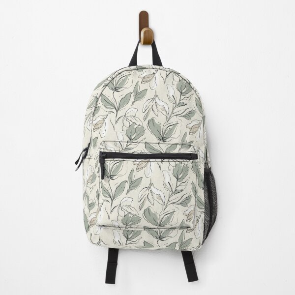 Item preview, Minimalist Sage Green Botanical Line Art Pattern: Modern Organic Design designed and sold by A1DesignMinimal.