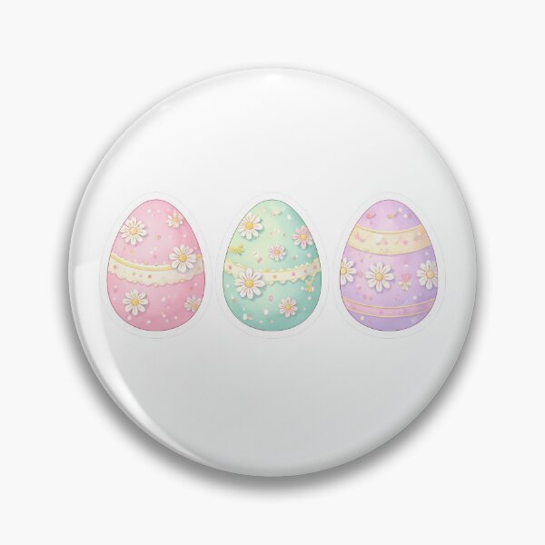 Item preview, Easter Egg Sticker Set – Cute Pastel Watercolor Floral Easter Eggs Spring Sticker Art designed and sold by Symbol Universe.