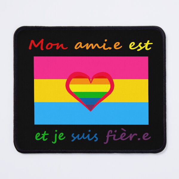 Item preview, Pansexual friend (rainbow version, french) designed and sold by MatanteVargeuse.
