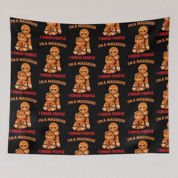 Item preview, Im A Masseur I Knead People Gingerbread Massage Therapist Design designed and sold by TeeTimeTreasure.