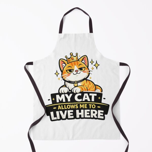 Item preview, My Cat Allows Me to Live Here Funny Cat Owner Design designed and sold by StyleLap.