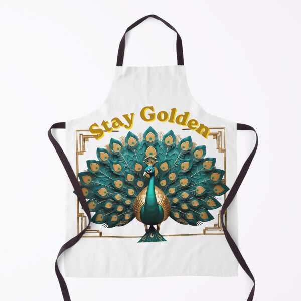 Item preview, Art Deco Peacock Luxury Design – Elegant Geometric Gold Exotic Bird Art designed and sold by Max Store.