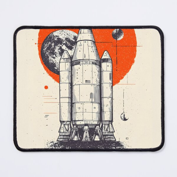 Item preview, Artemis II Mission Patch Style – Moon Orbit Space Badge Retro NASA Inspired Design designed and sold by ayatstudio.