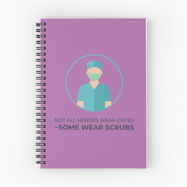 Item preview, Some Heroes Wear Scrubs – Nurse Appreciation Quote designed and sold by AmoebaPress.