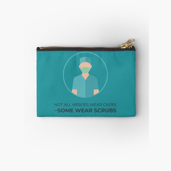 Item preview, Some Heroes Wear Scrubs – Nurse Appreciation Quote designed and sold by AmoebaPress.