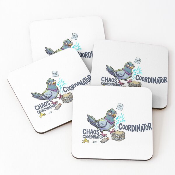 Item preview, Unhinged Pigeon Chaos Coordinator Sticker designed and sold by Mochi-Sprites.