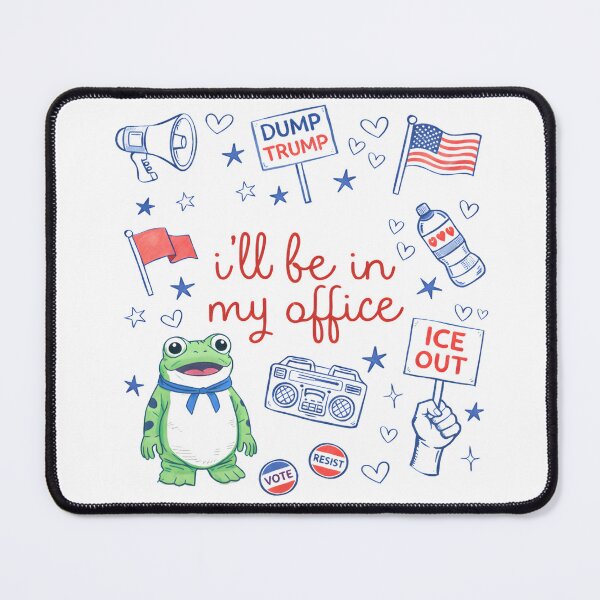 Item preview, I'll Be In My Office Protester Design designed and sold by Pawsitive Pixel Studio.