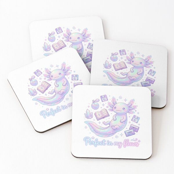 Item preview, Holographic Axolotl Perfect In My Flaws designed and sold by Mochi-Sprites.