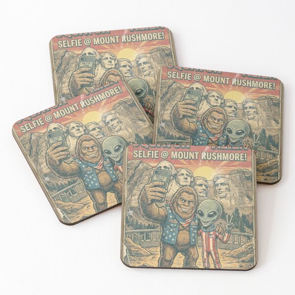 Item preview, Squatch & The Alien Travel - Mount Rushmore designed and sold by 3D SONS SUPPLY.