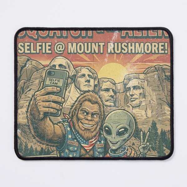 Item preview, Squatch & The Alien Travel - Mount Rushmore designed and sold by 3D SONS SUPPLY.