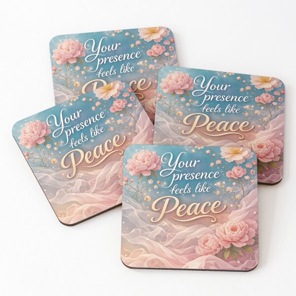 Item preview, Your Presence Feels Like Peace Romantic Quote | Calm Love Printable | Relationship Serenity Art designed and sold by Ned_Studio.