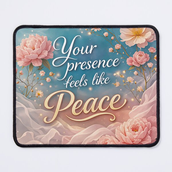 Item preview, Your Presence Feels Like Peace Romantic Quote | Calm Love Printable | Relationship Serenity Art designed and sold by Ned_Studio.