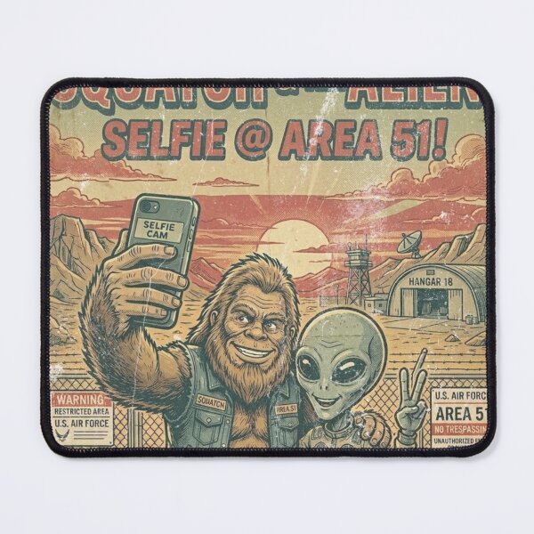 Item preview, Squatch & The Alien Travel - Area 51 designed and sold by 3D SONS SUPPLY.