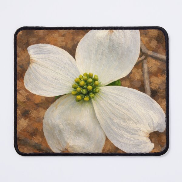 Item preview, Rustic White Dogwood Botanical Fine Art designed and sold by Blossom-Breeze.
