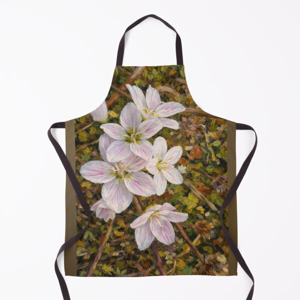 Item preview, Spring Beauty Wildflowers Oil Painting designed and sold by Blossom-Breeze.