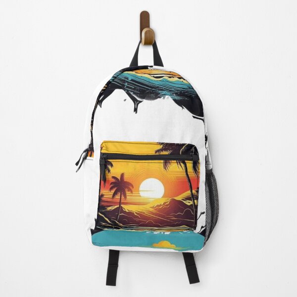 Item preview, English: Golden Tropical Sunset - Exotic Island Paradise Art Français: Coucher de Soleil Tropical - Paradis Exotique designed and sold by Multi creative .