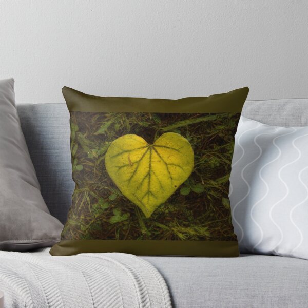 Item preview, Golden Heart Leaf - Nature’s Love Oil Painting designed and sold by Blossom-Breeze.