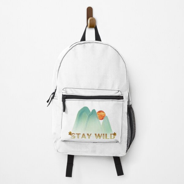 Item preview, Stay Wild Retro Mountain Adventure - Minimalist Nature Aesthetic Tee designed and sold by The Urban Explorer.
