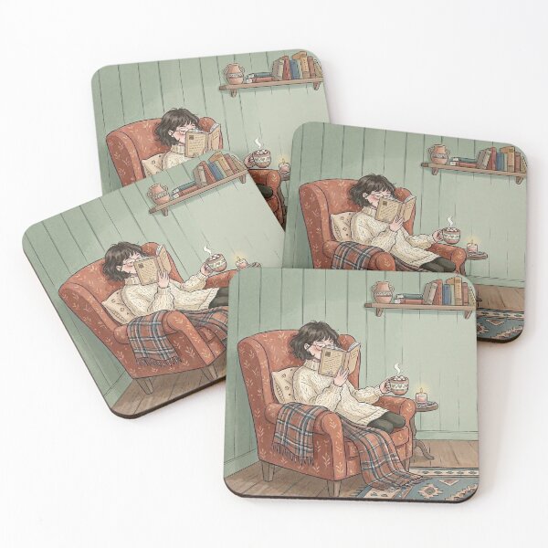 Item preview, Cozy Book Lover Aesthetic Girl!!! - Cozy Girl Book Lover - Girl reading in her cozy reading nook - A cozy paradise for book lovers designed and sold by SoffyLee586.