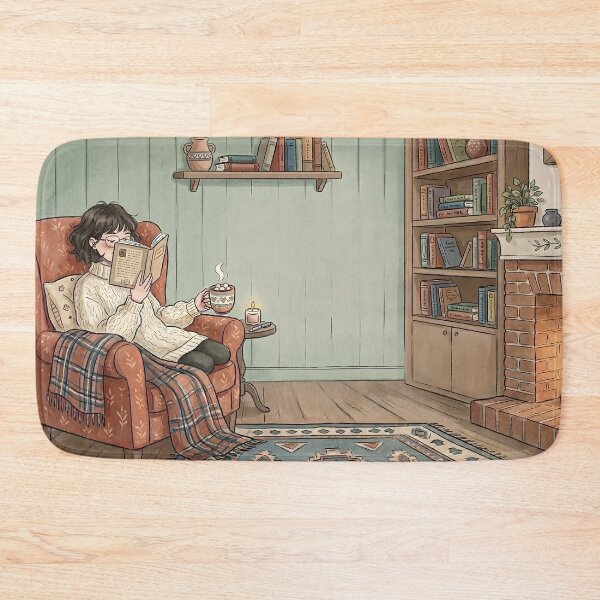 Item preview, Cozy Book Lover Aesthetic Girl!!! - Cozy Girl Book Lover - Girl reading in her cozy reading nook - A cozy paradise for book lovers designed and sold by SoffyLee586.