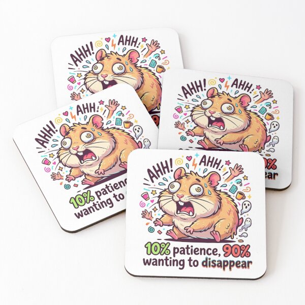 Item preview, Stressed Hamster 90 Percent Wanting To Disappear designed and sold by Mochi-Sprites.