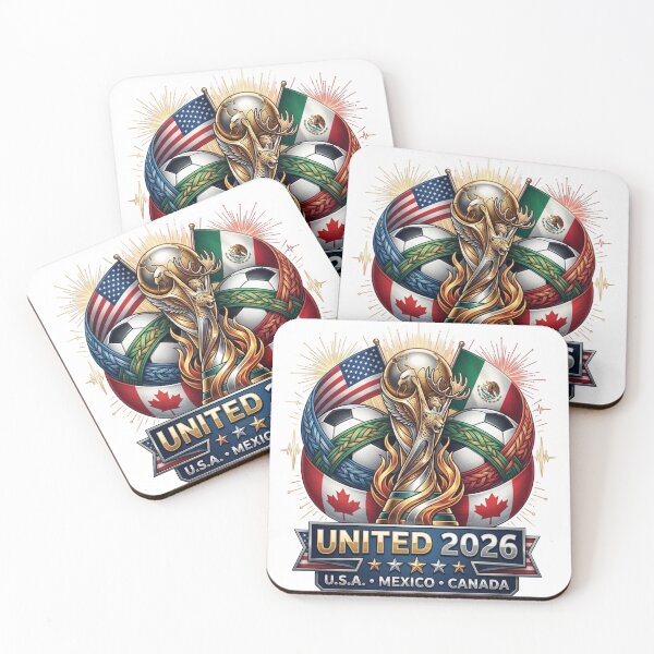 Item preview, United 2026 Soccer Nations Trophy - USA Mexico Canada Mascot Art designed and sold by MyStore2025.