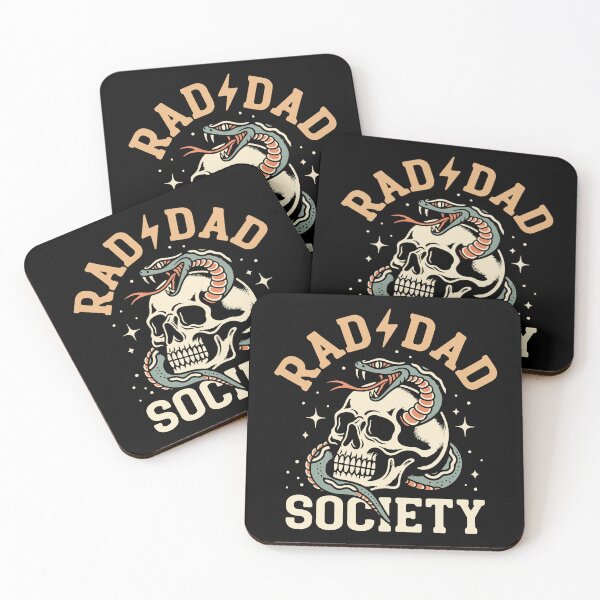 Item preview, Rad Dad Society Skull Snake Traditional Tattoo Cool Daddy Club designed and sold by Artifyo.