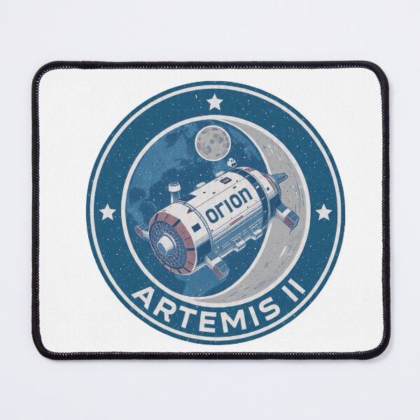 Item preview, Artemis II Mission Patch with Orion Capsule | NASA Inspired Space Exploration Round Design designed and sold by ayatstudio.