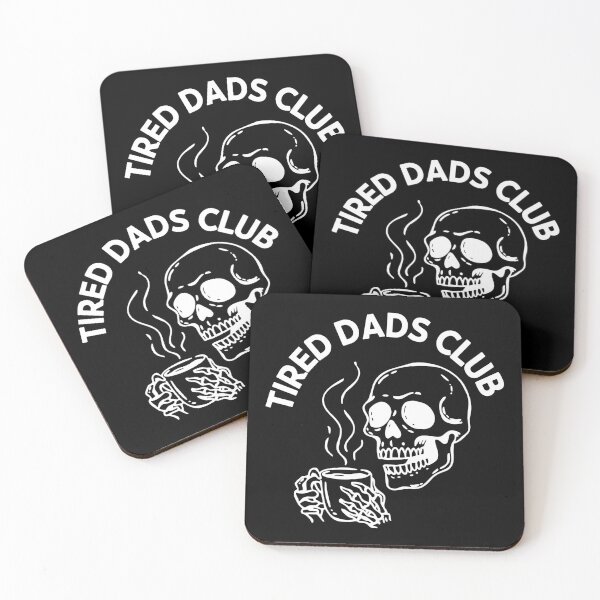 Item preview, Tired Dads Club Funny Skull and Coffee Dad Sarcastic Fathers Day designed and sold by Artifyo.