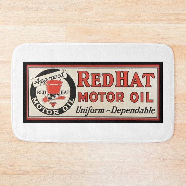 Item preview, Vintage Red Hat Motor Oil designed and sold by QuayTradingCo.