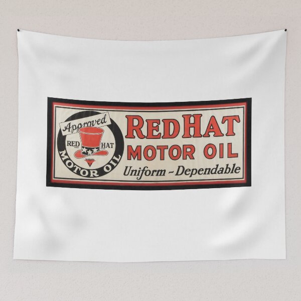 Item preview, Vintage Red Hat Motor Oil designed and sold by QuayTradingCo.