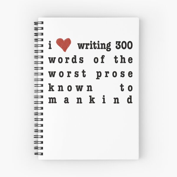 Item preview, I <3 writing bad prose designed and sold by StarJewel77.