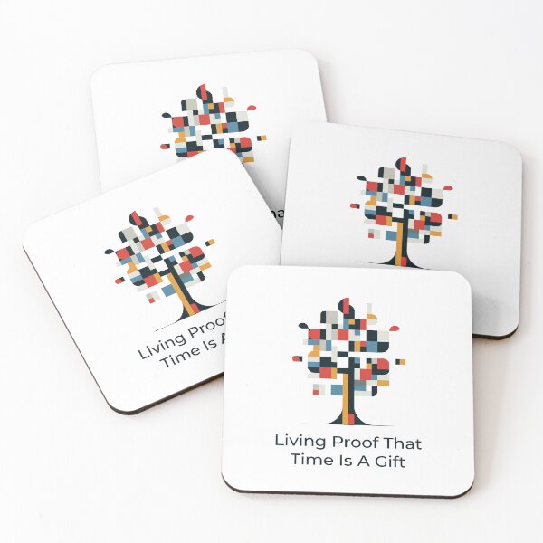 Item preview, Time Is a Gift – Inspirational Aging Quote Minimalist Design designed and sold by AmoebaPress.