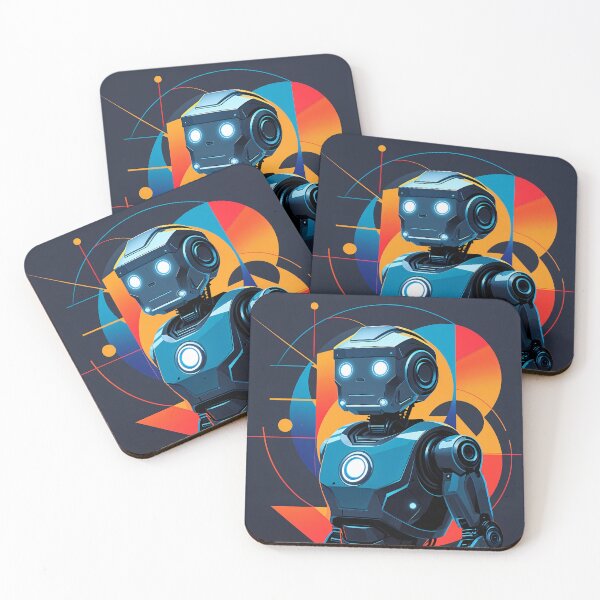 Item preview, Robot geometric abstraction designed and sold by LioTou.