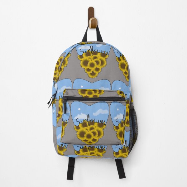 Item preview, Split Sunflower Hearts with Sky – Cottagecore Floral Girasol Aesthetic Design designed and sold by BelievingCreate.