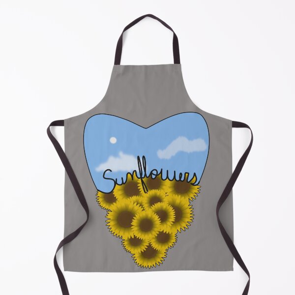 Item preview, Split Sunflower Hearts with Sky – Cottagecore Floral Girasol Aesthetic Design designed and sold by BelievingCreate.