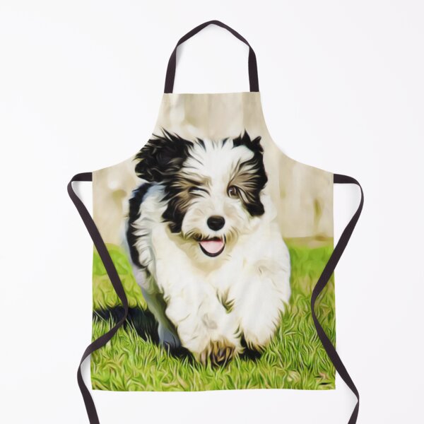 Aperçu de l'œuvre Un joyeux chiot Havanais qui court à travers une prairie. créée et vendue par ZoroDesign.