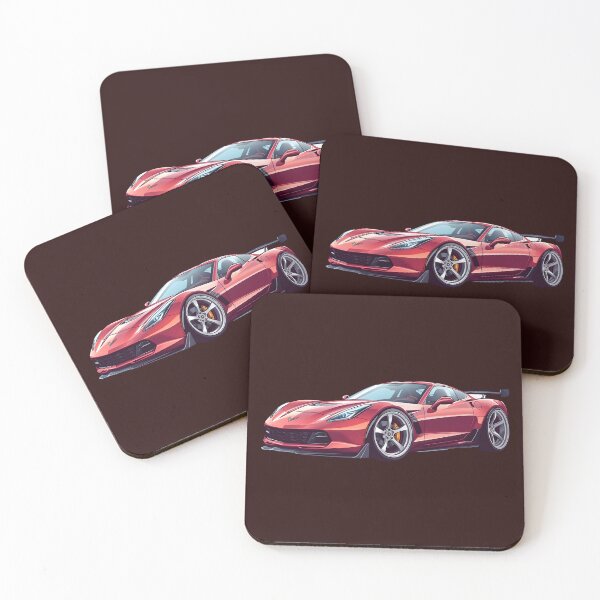 Item preview, Crimson Velocity: Vector Art Red Sports Car by Modern Mojo designed and sold by Modern-Mojo.